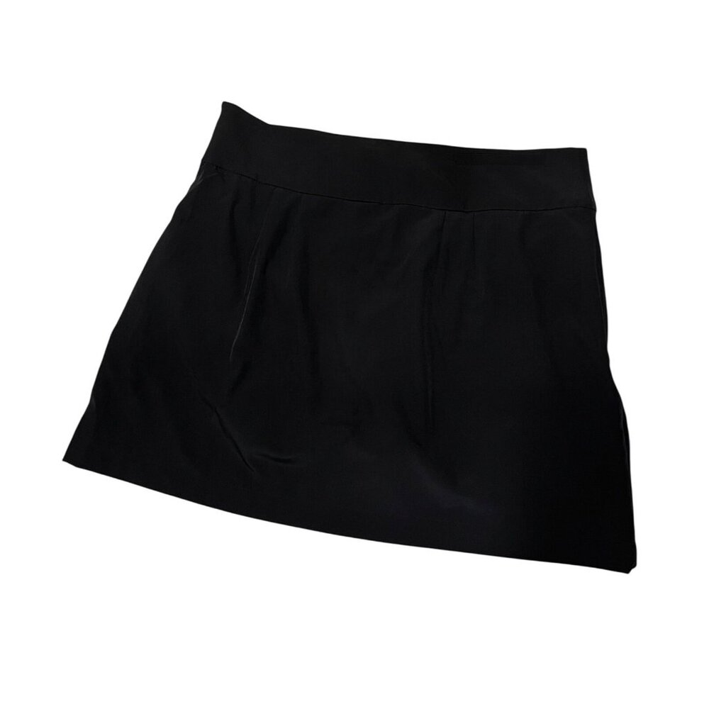 Tek Gear Black Active Skort With Pockets & Zippers Size M